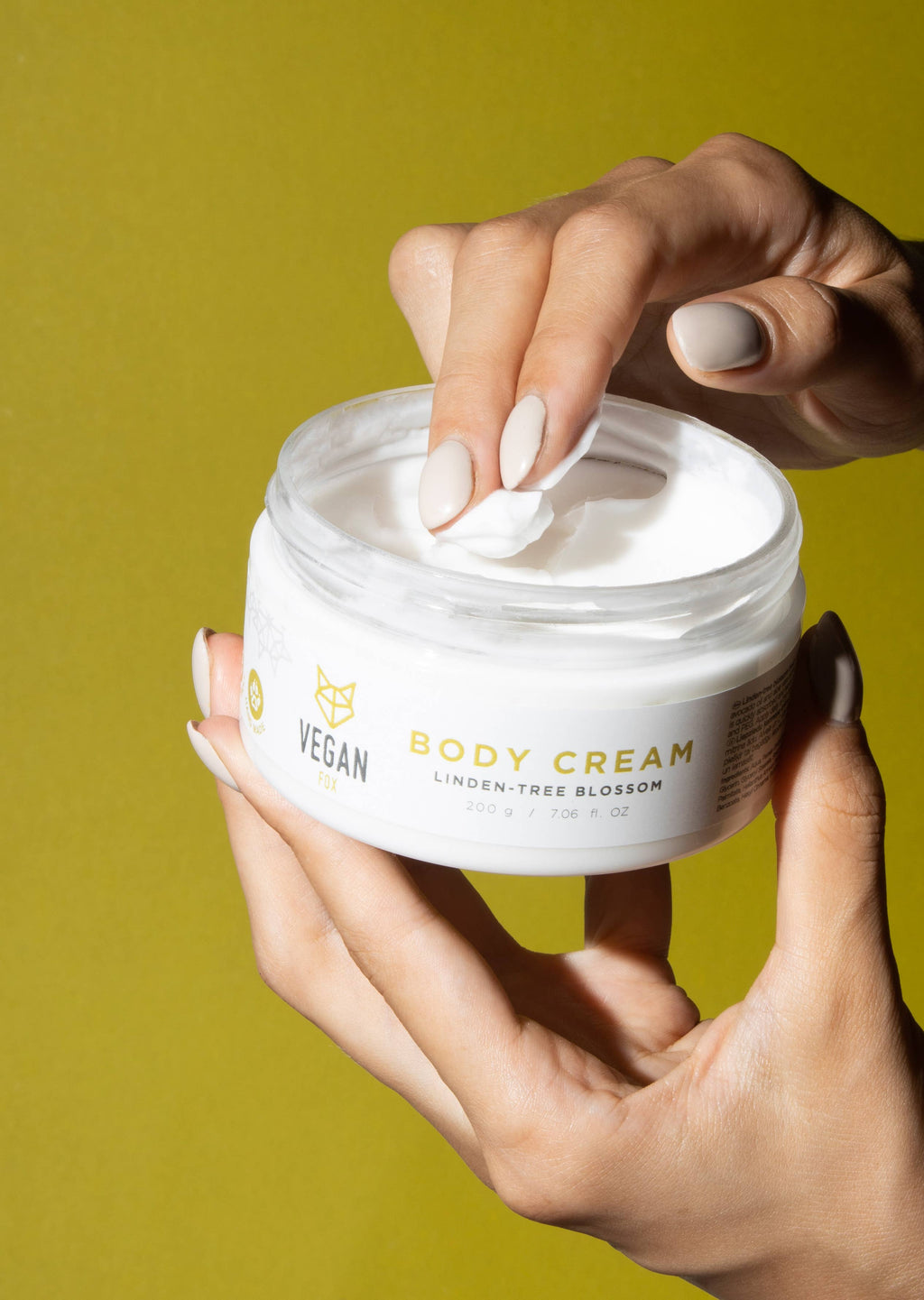 Vegansk body cream med Lindeblomst
