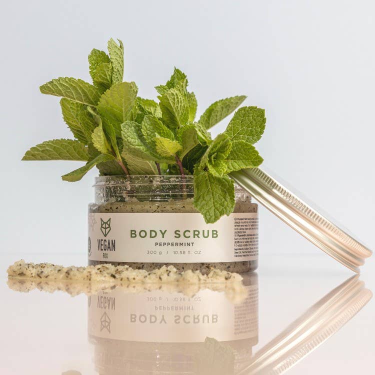Vegansk body scrub med Mynte