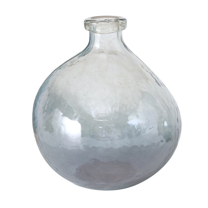 Vase i genbrugsglas - Blå