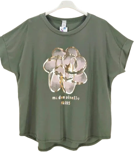 T-shirt med print