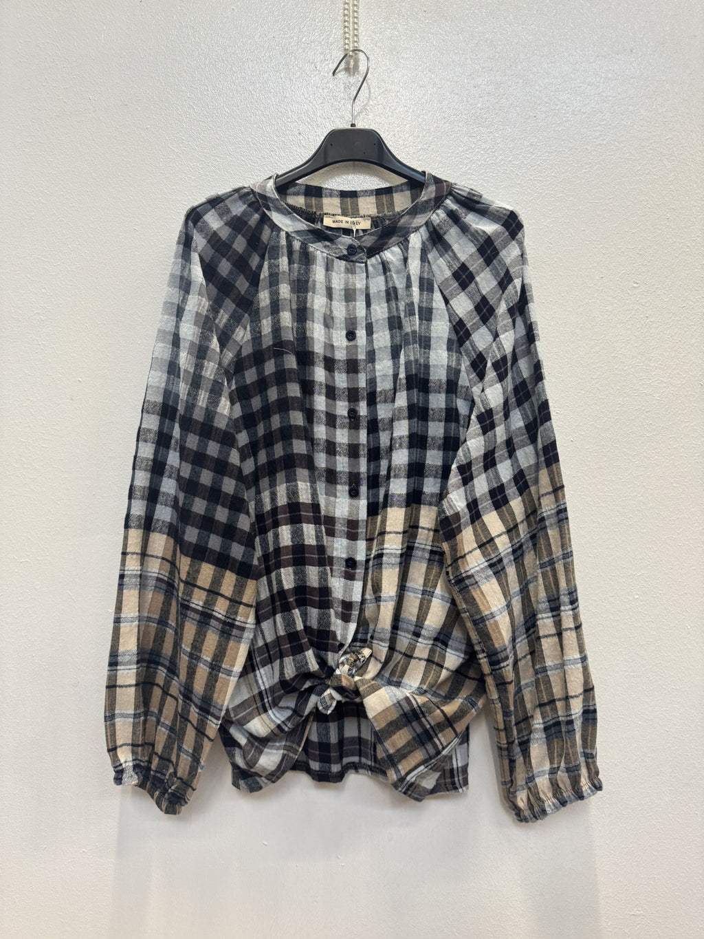 Skjorte med patchwork