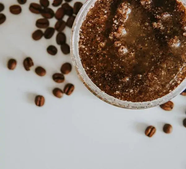 Vegansk body scrub med kaffegrums