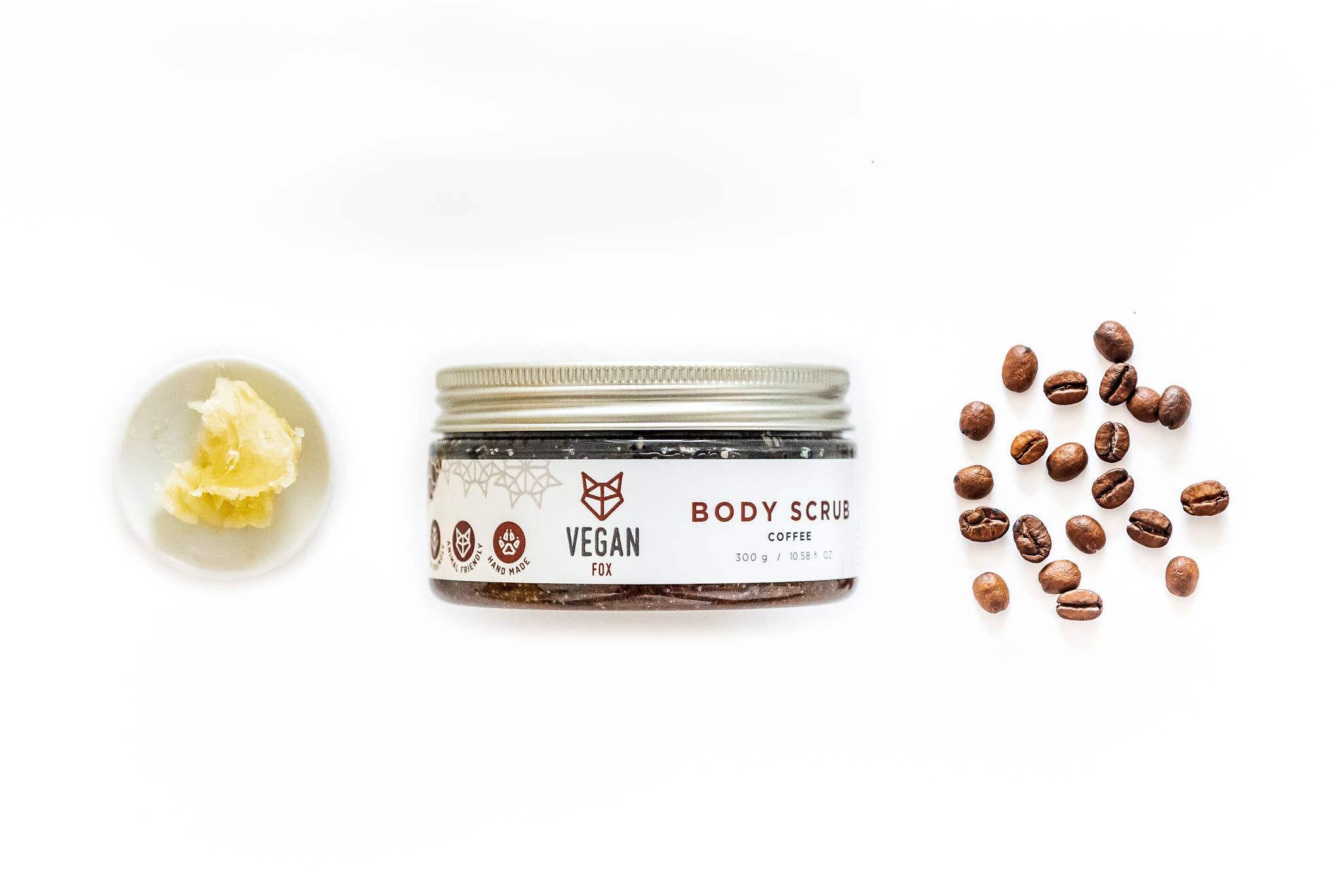 Vegansk body scrub med kaffegrums