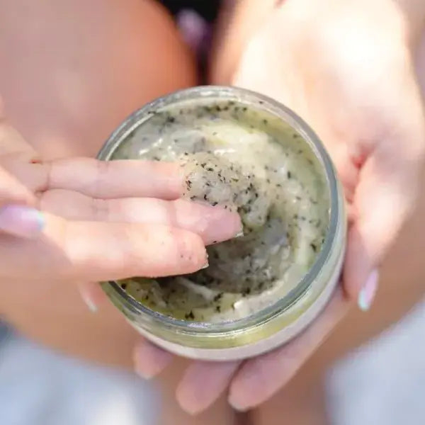 Vegansk body scrub med Mynte