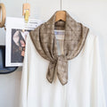 Tørklæde med tern - Beige