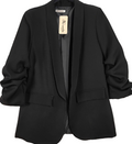 Blazer med rynkeærme
