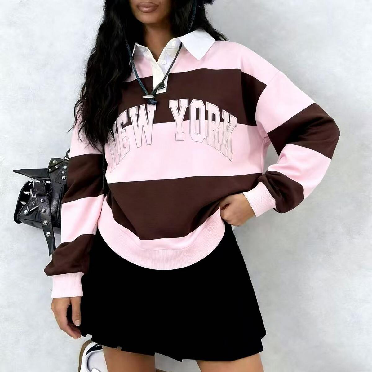 New York sweatshirt - Rosa