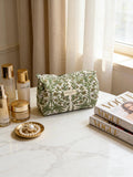 Quiltet make-up taske - Margaux Green